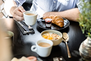 Koffie en croissant